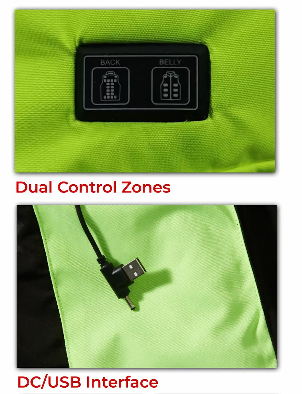 Heated High-Visibility Reflective Vest 5V/7.4V