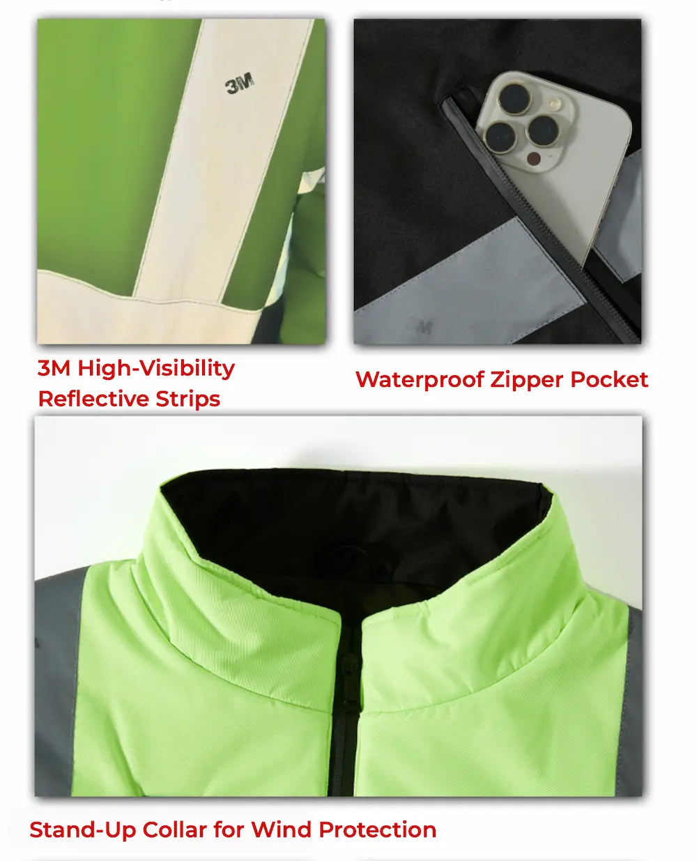 Heated High-Visibility Reflective Vest 5V/7.4V