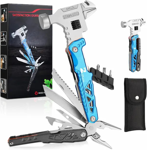 Outdoor Stainless Steel Multi-Functional Hammer 18 in 1