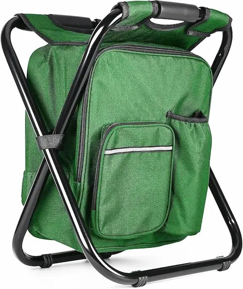 Folding Chair Stool Backpack with Cooler