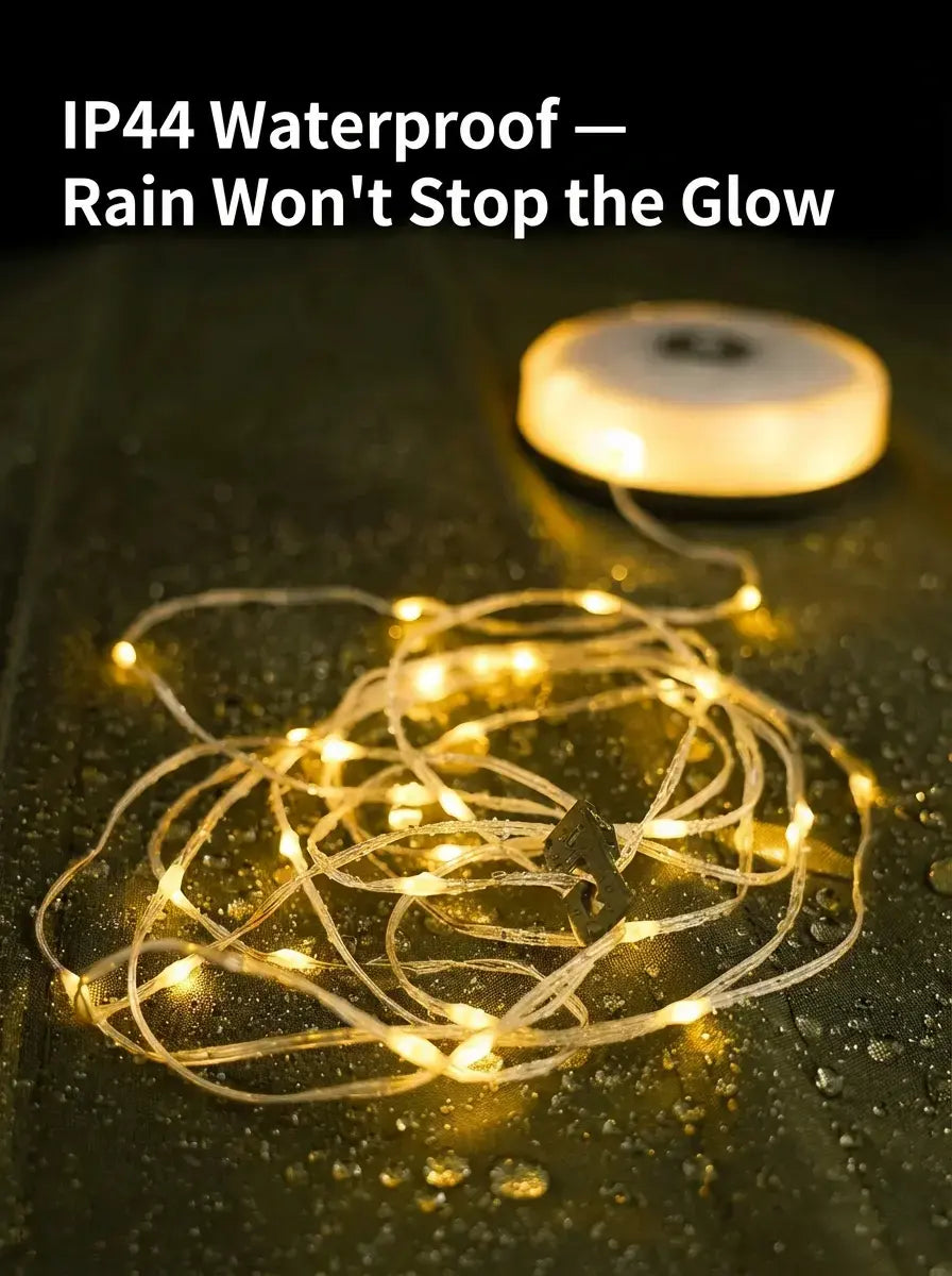 Solar String Light That Retracts in 30 Seconds