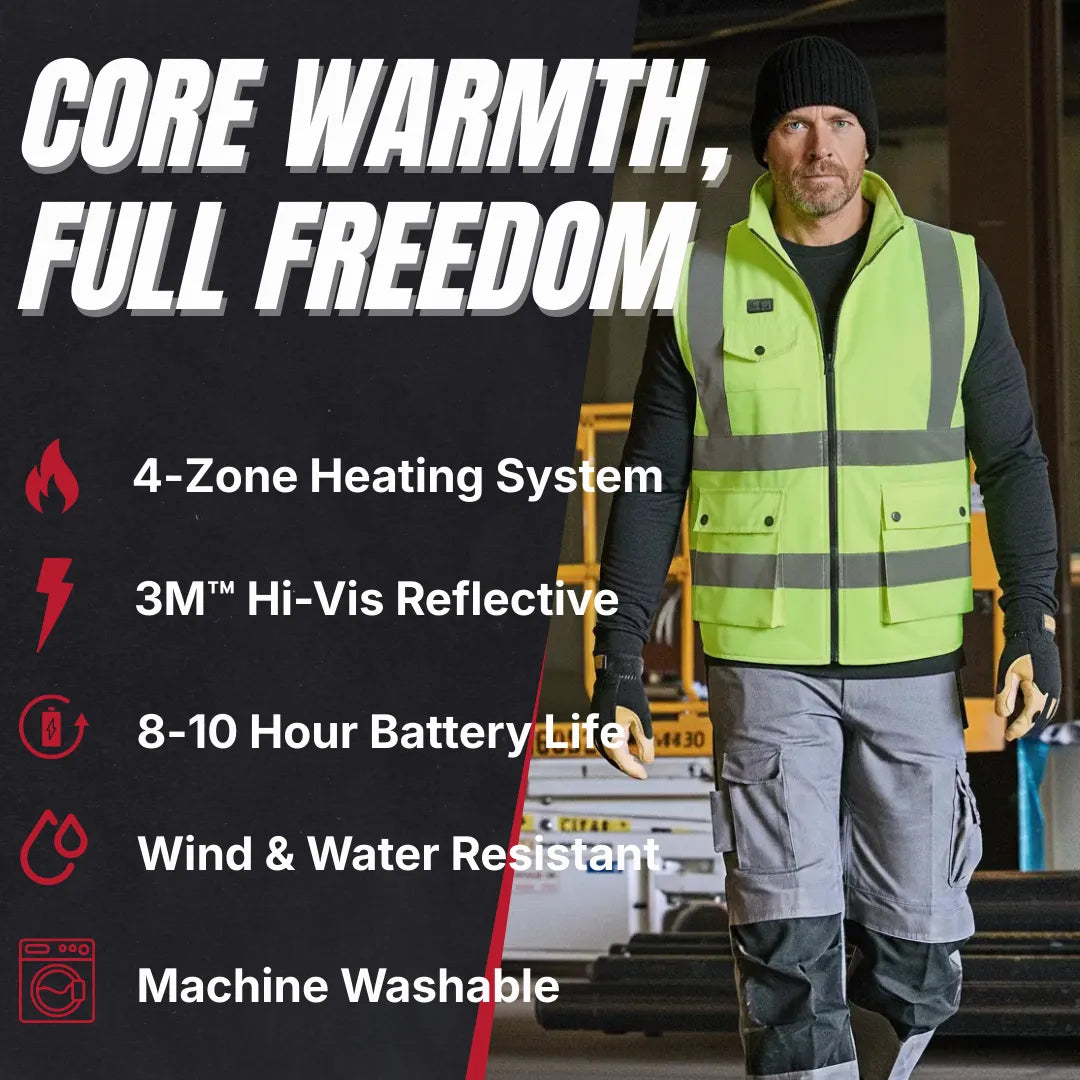 Heated Hi-Vis Vest 5V/7.4V