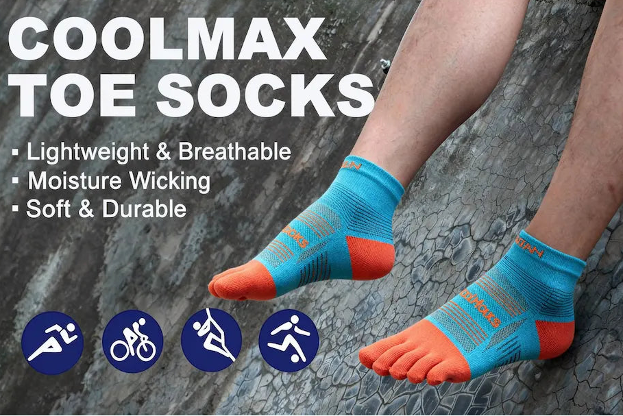 Athletic Coolmax Toe Socks