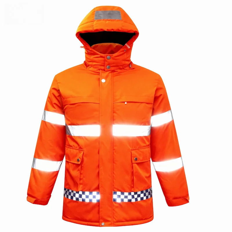 Heated High-Visibility Reflective Mid-Length Jacket 5V