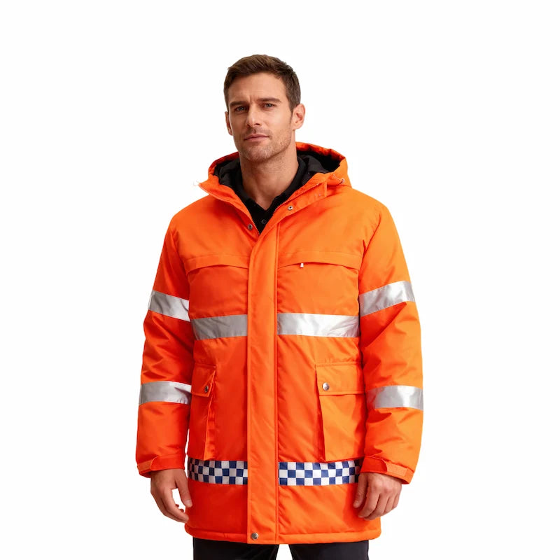 Heated High-Visibility Reflective Mid-Length Jacket 5V