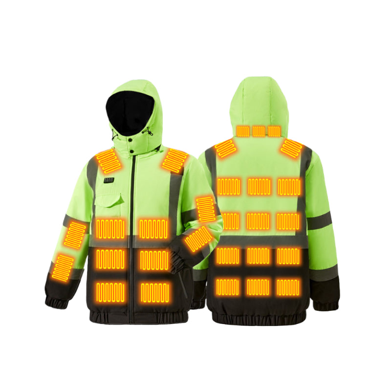 Heated High-Visibility Reflective Jacket 5V/7.4V